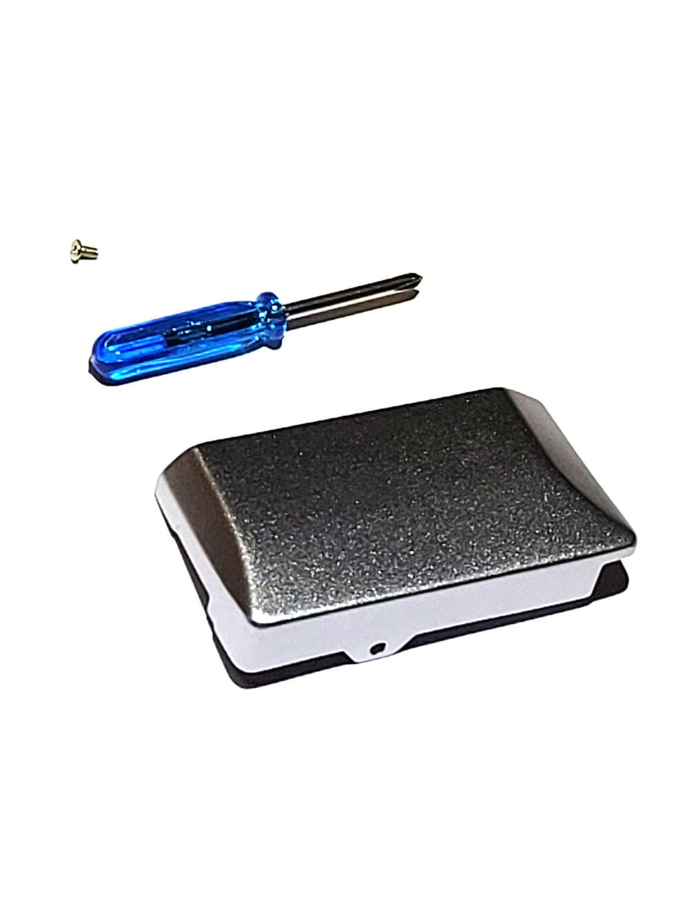 Battery Cover Replacement with Tool & Screw (Nintendo Gameboy Micro GBM) Silver